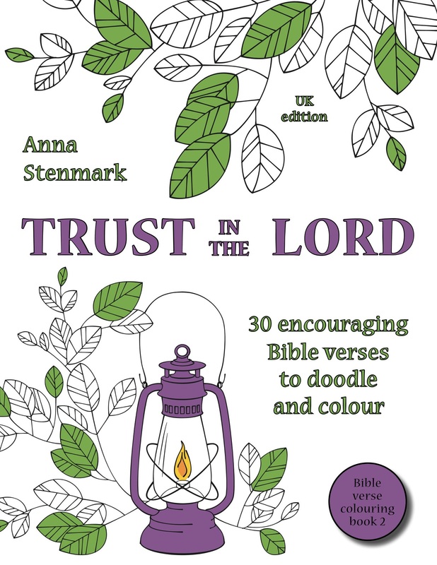 Trust in the Lord - Bible verse colouring book