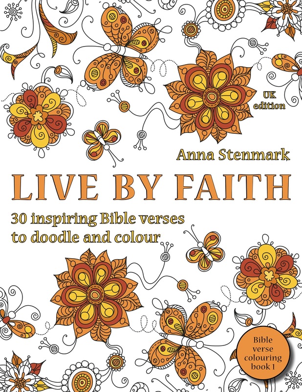 Live by faith - Bible verse colouring book